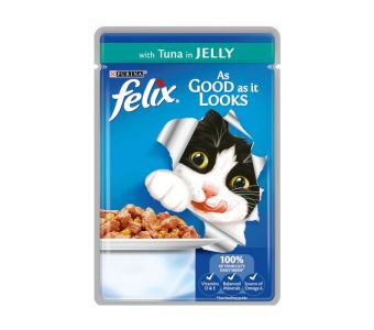 Felix Jelly With Tuna Pouch 100Gm