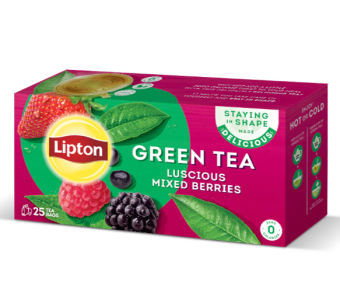 LIPTON Green Tea Luscious Mixed Berries Tea Bags 25s