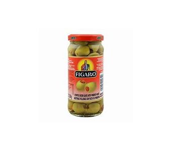 FIGARO STUFFED GREEN OLIVES 450GM