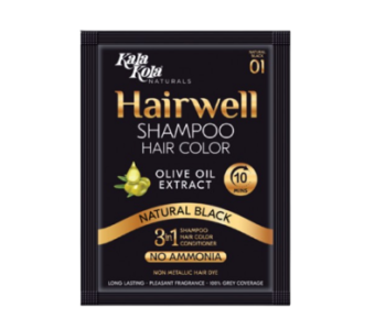 Kalakola Hairwell Shampoo Hair Color 30ml Natural Black