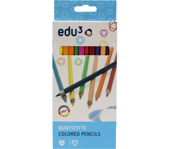 EDU3 Jumbo Color Pencil – 12 Pieces