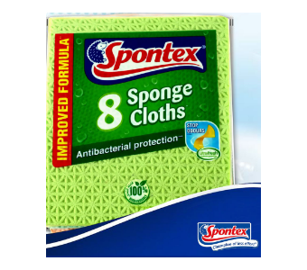 SPONTEX 8 SPONGE CLOTHS
