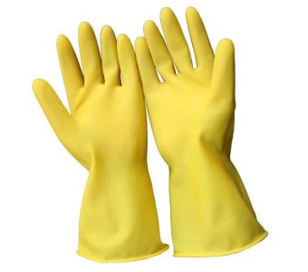 CHAINA GLOVES CLEAR RUBBER