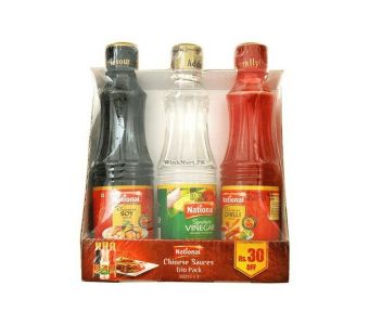 NATIONAL  CHINESE SAUCES TRIO PACK 300ML*3