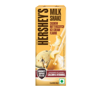 HERSHEYS Milk Shake Cashew Butterscotch Ice Cream Flavor 180ml
