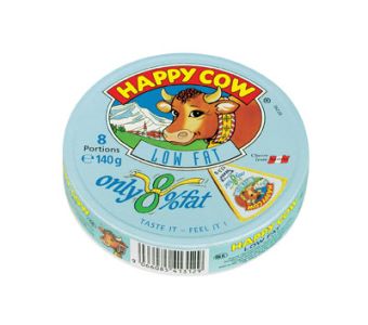 Happy Cow Low Fat Cheese 140gm / 8 Portions