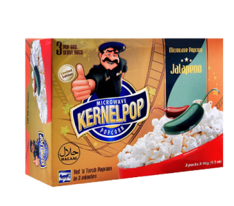 KERNEL POP POPCORN JALAPENO 3 IN 1 270G