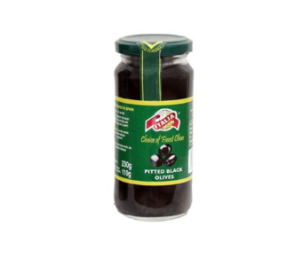 ITALIA SLICED BLACK OLIVE BOTTLE 420g