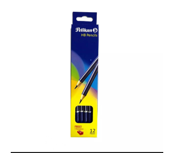 Pelikan Pencils with Eraser – Pack 12 P..