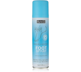 BEAUTY FORMULAS ODOUR CONTROL FOOT SPRAY 150 ML