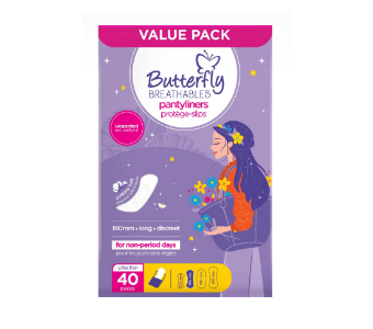 Butterfly Breathables Panty Liners Ultra Thin 40s
