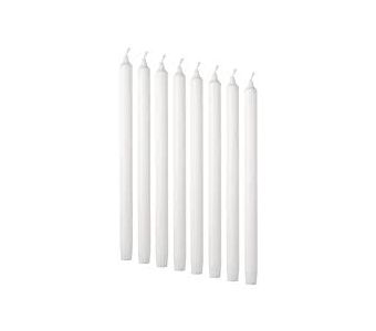 White Candles 12 pcs