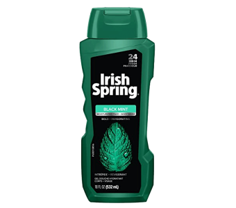 IRISH SPRING BLACK MINT BODY WASH 