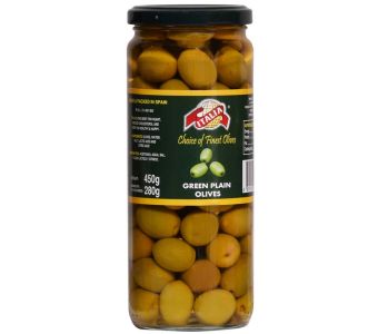 Italia Green Plain Olives 450G