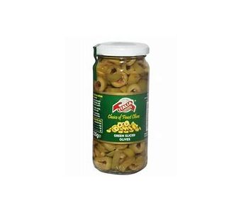 ITALIA PITTED GREEN OLIVES 450GM