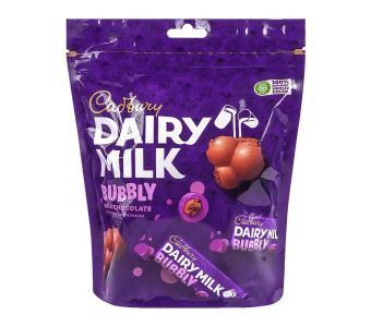 CADBURY dairy milk bubbly chocolate mini bars 160g