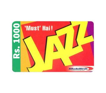 Jazz Prepaid Mobile Card ( Rs 1000 )