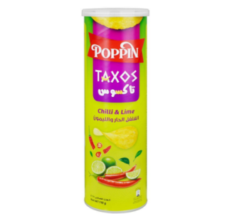 Poppin Taxos Chilli & Lime, 110g