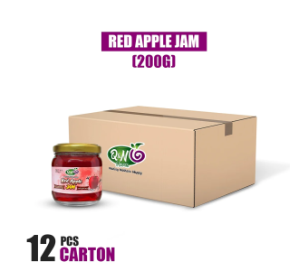Q&N FLAVORS RED APPLE JAM 200GM (12Pcs Carton)