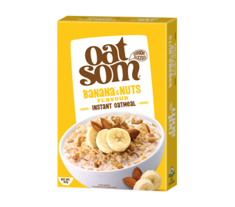 OATSOM Banana & Nuts Flavour Instant Oatmeal 39g