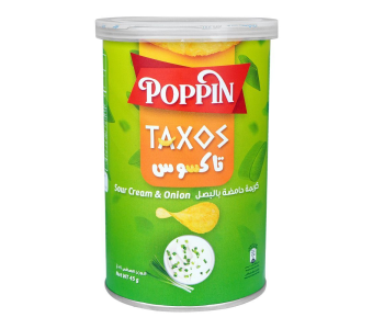 POPPIN Taxos Sour Cream & Onion 45g