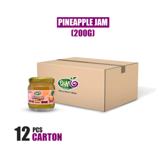 Q&N FLAVORS PINEAPPLE JAM 200GM (12Pcs Carton)