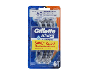 Gillette Blue 3 Razors 6S Pack Comfort