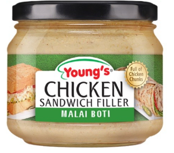 YOUNG`S Chicken Sandwich Malai Boti 140G