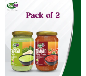Q&N FLAVORS PAPAYA PASTE / TOMATO CURRY PASTE 300GM