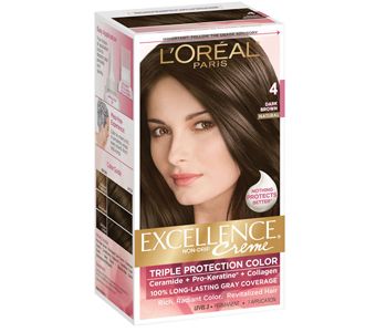 loreal excellence hair color#4