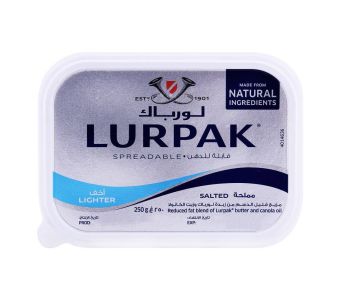 Lurpak Light Salted Butter 250Gm
