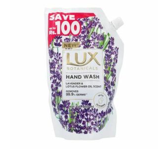 Lux Hand Wash Lavender Lotus Flower Pouch 450Ml