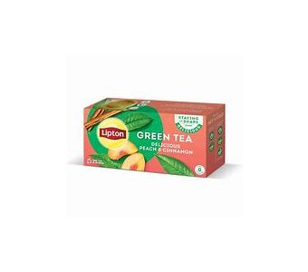LIPTON GREEN TEA PEACH & CINAMON 25