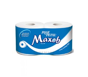 Maxob Rose Petal Twin Toilet Tissue Paper Roll