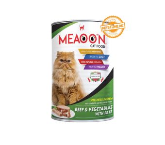 MEAOON - cat food beef & vegetable with pate 400gm