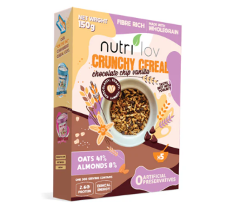 Nutrilov Crunchy Cereal Chocolate Chip Vanilla 150g