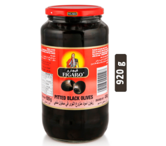 FIGARO Plain Pitted Black Olives 920 g