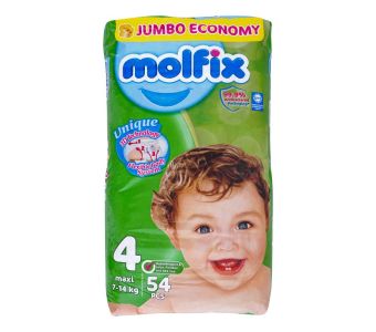 Molfix 4 Maxi 7/14Kg 54Pcs Jumbo Economy