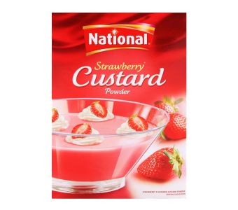 National Strawberry Custard Powder 300Gm