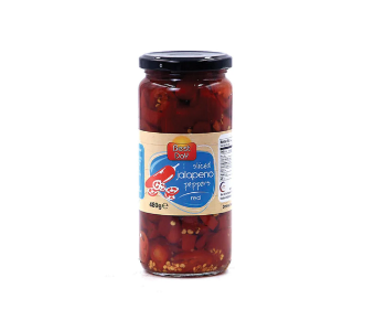 BEST DAY Red Sliced Jalapeno Peppers 480g