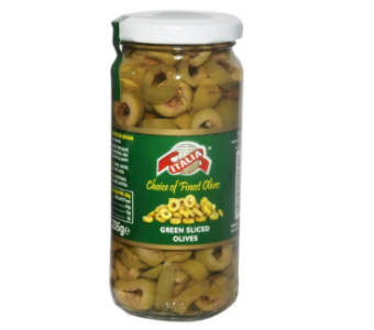 Italia Green Sliced Olives 450gm