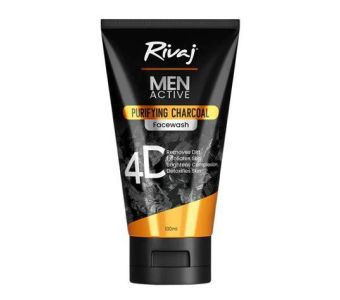 Rivaj men active purifying charcoal face wash 100ml