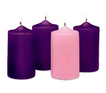 Colour Candles Large 3s