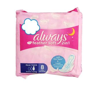  ALWAYS feathersoft 2in1 T5 Singles - 8 Pcs