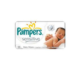 Pampers Wipes Sensitive 56 Pcs