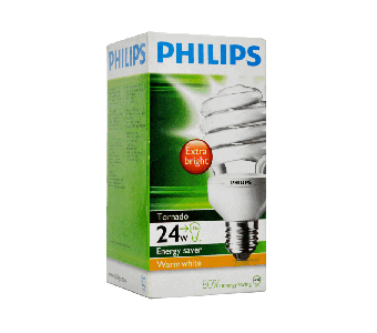 Philips Saver Warm White 24W E27 Tornado