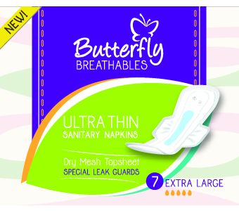 Butterfly Breathables Ultra Thin 7 Pcs