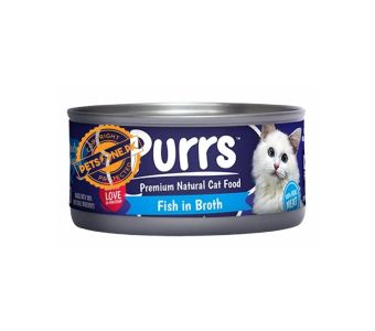 PURRS Cat Food Fish in Broth 130g