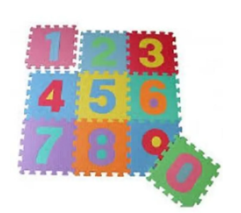 Puzzle Mat 10Pcs (0-9) (13 x 13 cm)