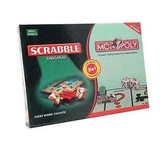 Scrabble Monopoly Original 2 in 1